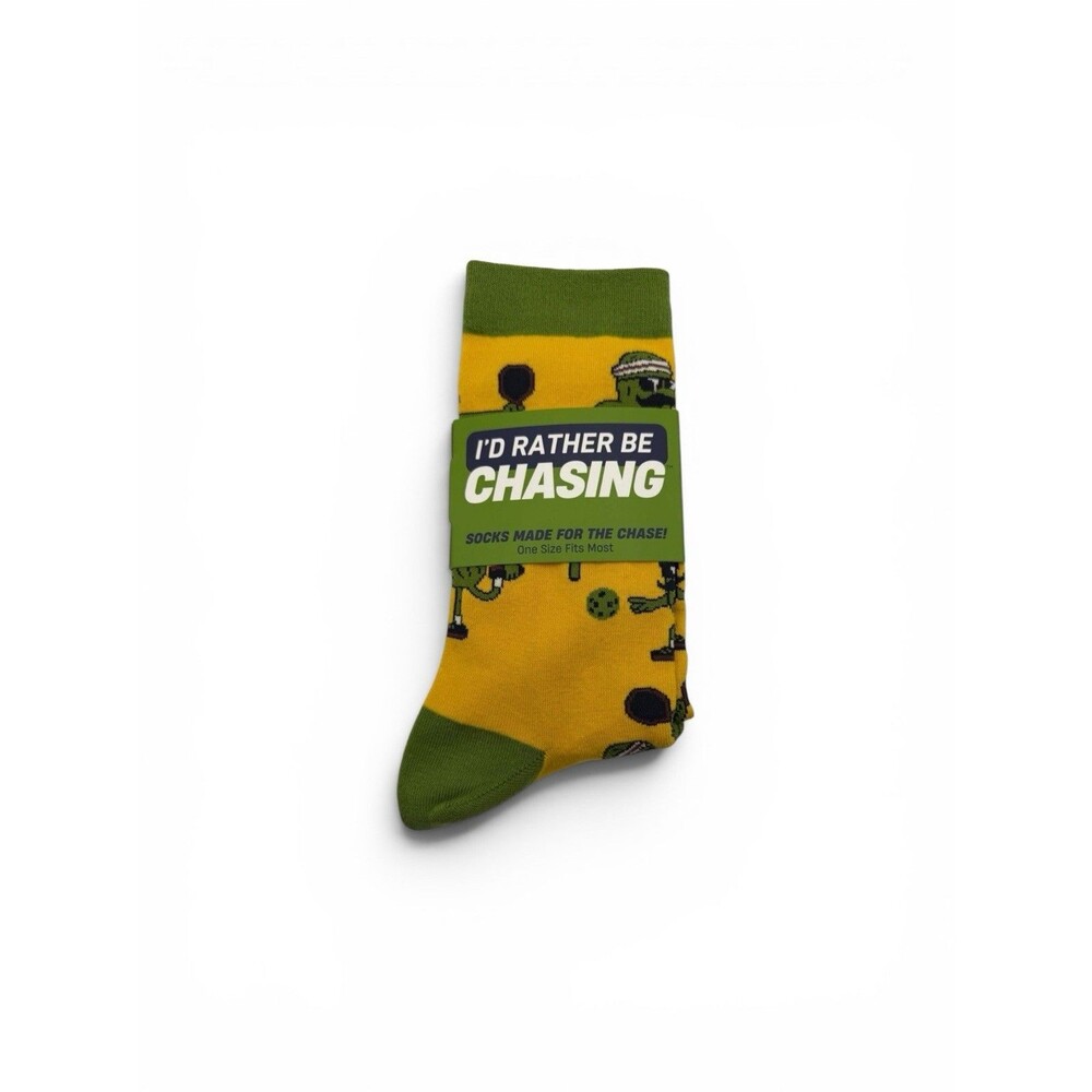 I’d Rather Be Chasing Pickle Playing Pickleball Unisex Socks One Size Fits Most